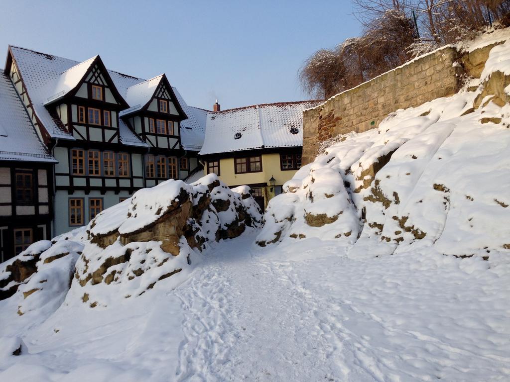 Ferienhaus Bruecke 크베들린부르크 외부 사진